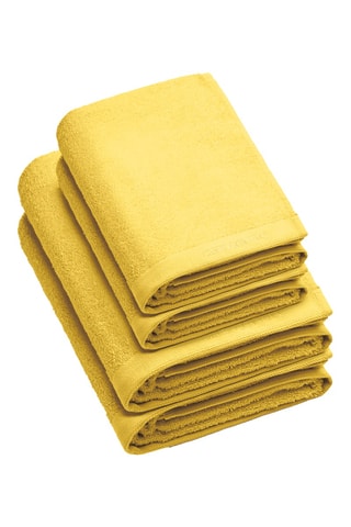 Telo bagno Lagon - Giallo - 100 x 150 cm