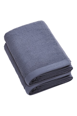 2 teli doccia Lagon - Blu - 70 x 140 cm