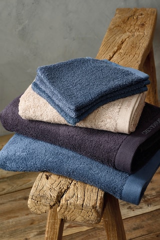 2 teli doccia Lagon - Blu - 70 x 140 cm