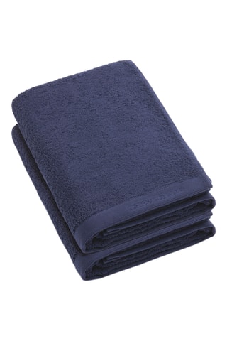 2 teli doccia Lagon - Blu - 70 x 140 cm