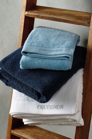 2 teli doccia Lagon - Blu - 70 x 140 cm