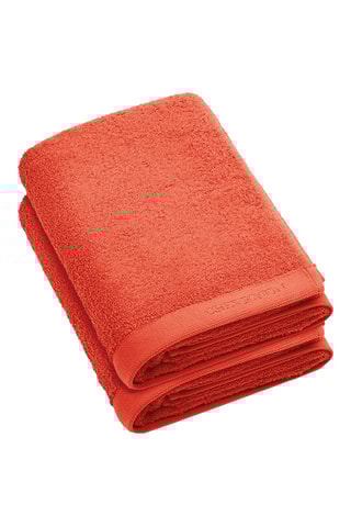 2 teli doccia Lagon - Corallo - 70 x 140 cm