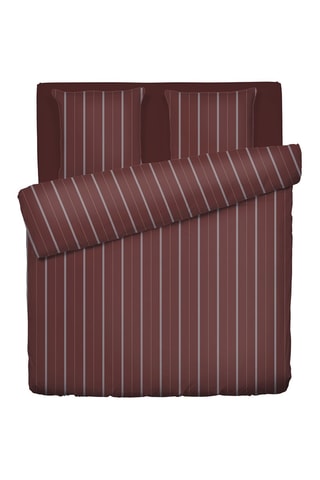 Parure copripiumino in raso di cotone Elior - 80 fili/cm² - Bordeaux
