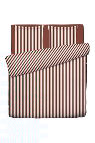 Parure copripiumino in raso di cotone Tyra - 80 fili/cm² - Rosso