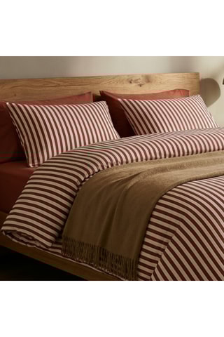 Parure copripiumino in raso di cotone Tyra - 80 fili/cm² - Rosso