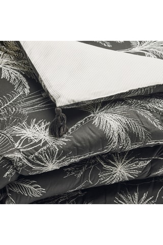 Trapunta in raso di cotone Eden Noir - Nero - 140 x 200 cm