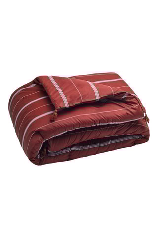 Trapunta in raso di cotone Elior - Bordeaux - 140 x 200 cm
