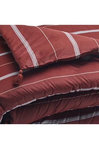 Trapunta in raso di cotone Elior - Bordeaux - 140 x 200 cm