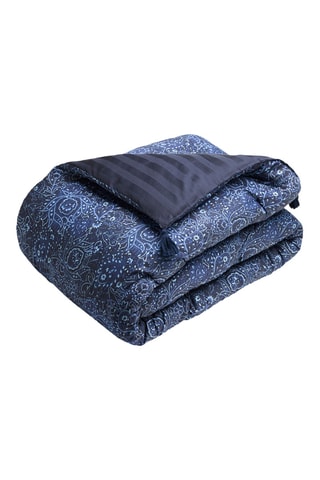 Trapunta in raso di cotone Mystère Indigo - Blu - 140 x 200 cm