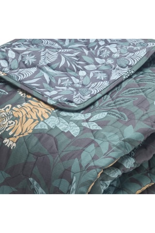 Copriletto in raso di cotone Jaro - 80 fili/cm² - Blu