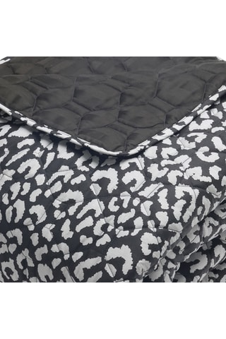 Copriletto in raso di cotone Noir Fauve - 80 fili/cm² - Nero