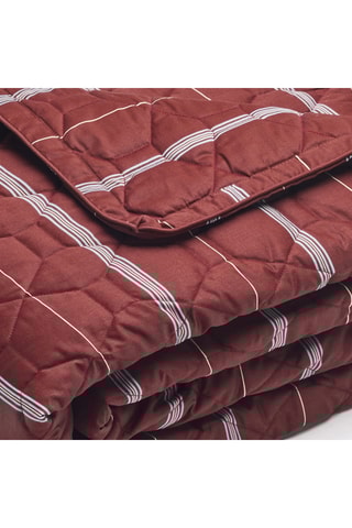 Copriletto in raso di cotone Elior - 80 fili/cm² - Bordeaux