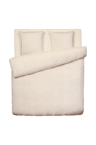 Parure copripiumino in garza di cotone Uni - 85 fili/cm² - Beige