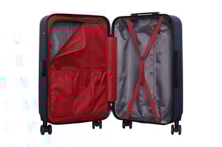 Valise semaine (M) Zurich - 65 cm  - Blanc, noir, rouge et bleu