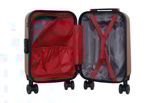 Valise cabine low cost (XS) Zurich - 46 cm  - Noir, rouge, rose, doré et argenté