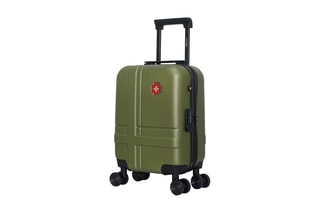 Valise cabine low cost (XS) Uster - 46 cm  - Noir, rouge, vert et argenté