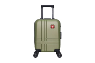 Valise cabine low cost (XS) Uster - 46 cm  - Noir, rouge, vert et argenté