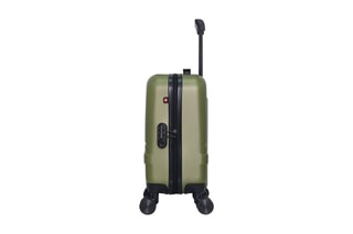 Valise cabine low cost (XS) Uster - 46 cm  - Noir, rouge, vert et argenté