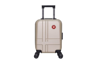 Valise cabine low cost (XS) Uster - 46 cm  - Noir, beige, rouge et argenté