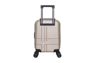 Valise cabine low cost (XS) Uster - 46 cm  - Noir, beige, rouge et argenté