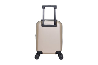 Valise cabine low cost (XS) Wil - 46 cm  - Noir, beige, rouge et argenté