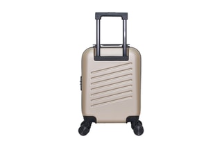 Valise cabine low cost (XS) Zurich - 46 cm  - Noir, beige, rouge et argenté