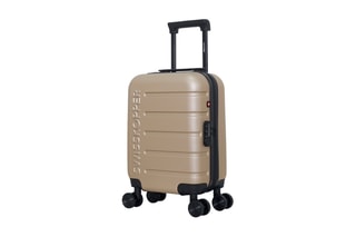 Valise cabine low cost (XS) Aigle - 46 cm  - Noir, beige, rouge et argenté