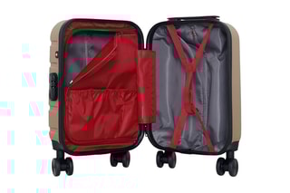 Valise cabine low cost (XS) Aigle - 46 cm  - Noir, beige, rouge et argenté
