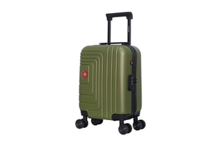 Valise cabine low cost (XS) Rüti - 46 cm  - Noir, rouge, vert et argenté