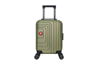 Valise cabine low cost (XS) Rüti - 46 cm  - Noir, rouge, vert et argenté
