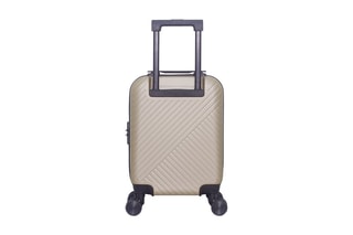 Valise cabine low cost (XS) Spiez - 46 cm  - Noir, beige, rouge et argenté