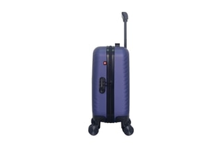 Valise cabine low cost (XS) Spiez - 46 cm  - Noir, rouge, bleu et argenté