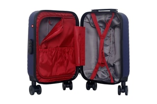 Valise cabine low cost (XS) Spiez - 46 cm  - Noir, rouge, bleu et argenté