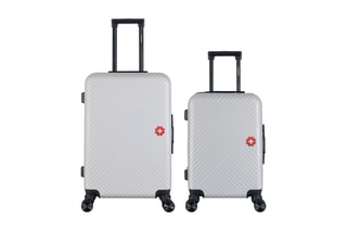 Valise cabine et valise semaine Spiez (S/M) - 55/65 cm - Gris