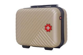 Vanity Spiez K - 23 cm  - Noir, beige, rouge et argenté