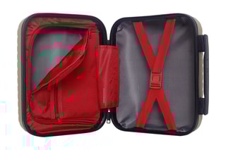 Vanity Spiez K - 23 cm  - Noir, beige, rouge et argenté