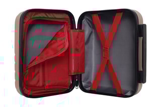 Vanity Rüti K - 23 cm  - Rouge, rose, doré et argenté