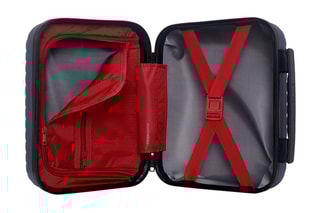 Vanity Spiez K - 23 cm  - Noir, rouge, bleu et argenté