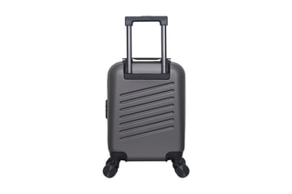 Valise cabine low cost (XS) Zurich - 46 cm  - Noir, rouge, argenté et gris