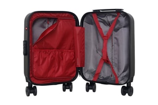 Valise cabine low cost (XS) Zurich - 46 cm  - Noir, rouge, argenté et gris
