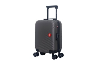 Valise cabine low cost (XS) Spiez - 46 cm  - Noir, rouge, argenté et gris