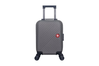 Valise cabine low cost (XS) Spiez - 46 cm  - Noir, rouge, argenté et gris