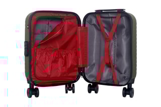 Valise cabine low cost (XS) Spiez - 46 cm  - Noir, rouge, vert et argenté