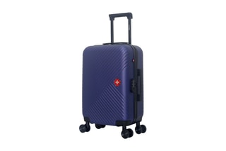 Valise cabine (S) Spiez - 55 cm - Noir, rouge, bleu et argenté