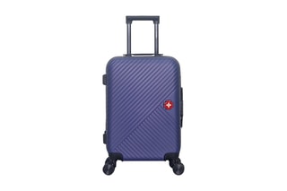 Valise cabine (S) Spiez - 55 cm - Noir, rouge, bleu et argenté