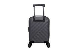 Valise cabine low cost (XS) Spiez - 46 cm  - Noir, rouge et argenté