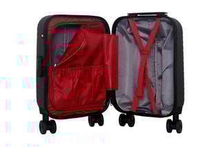 Valise cabine low cost (XS) Spiez - 46 cm  - Noir, rouge et argenté