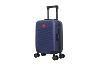 Valise cabine low cost (XS) Zurich - 46 cm  - Noir, rouge, bleu et argenté