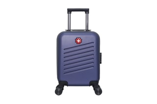 Valise cabine low cost (XS) Zurich - 46 cm  - Noir, rouge, bleu et argenté