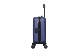 Valise cabine low cost (XS) Zurich - 46 cm  - Noir, rouge, bleu et argenté